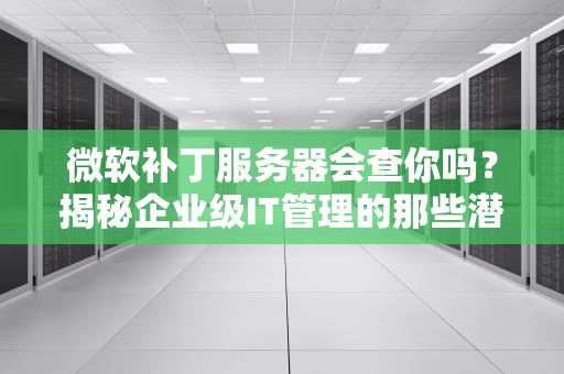 微软补丁服务器会查你吗？揭秘企业级IT管理的那些潜规则