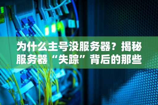 为什么主号没服务器？揭秘服务器“失踪”背后的那些事儿！
