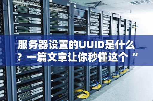 服务器设置的UUID是什么？一篇文章让你秒懂这个“身份证”的奥秘！