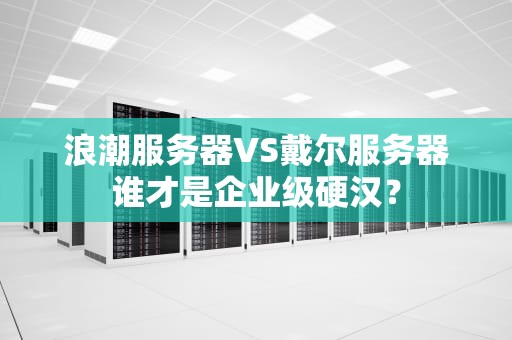 浪潮服务器VS戴尔服务器谁才是企业级硬汉？