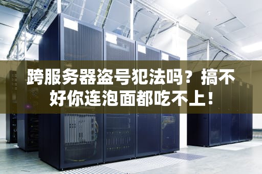 跨服务器盗号犯法吗？搞不好你连泡面都吃不上！