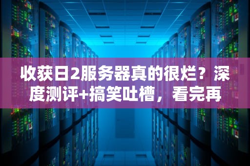收获日2服务器真的很烂？深度测评+搞笑吐槽，看完再决定入不坑！