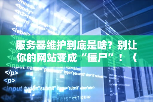 服务器维护到底是啥？别让你的网站变成“僵尸”！（附专业指南）