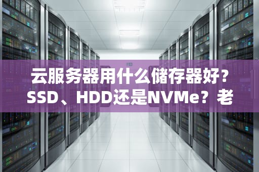 云服务器用什么储存器好？SSD、HDD还是NVMe？老司机带你飙车选盘！