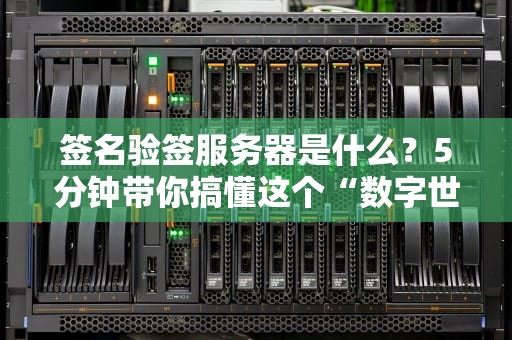 签名验签服务器是什么？5分钟带你搞懂这个“数字世界的保安”