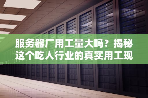服务器厂用工量大吗？揭秘这个吃人行业的真实用工现状！