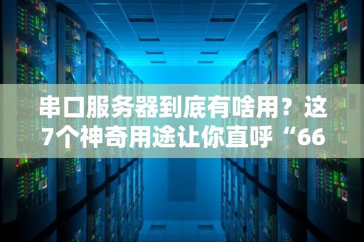 串口服务器到底有啥用？这7个神奇用途让你直呼“666”！