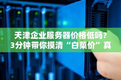 天津企业服务器价格低吗？3分钟带你摸清“白菜价”真相！