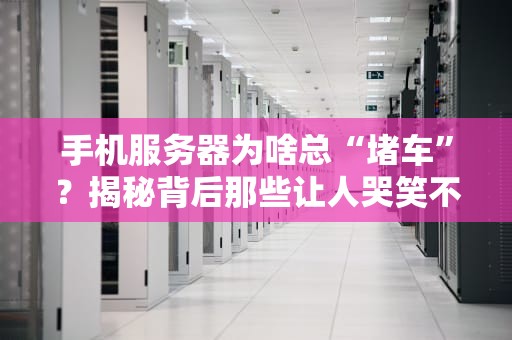 手机服务器为啥总“堵车”？揭秘背后那些让人哭笑不得的真相！