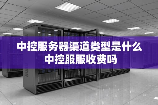 中控服务器渠道类型是什么 中控服服收费吗