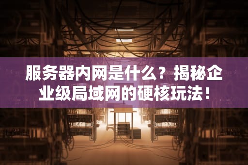 服务器内网是什么？揭秘企业级局域网的硬核玩法！