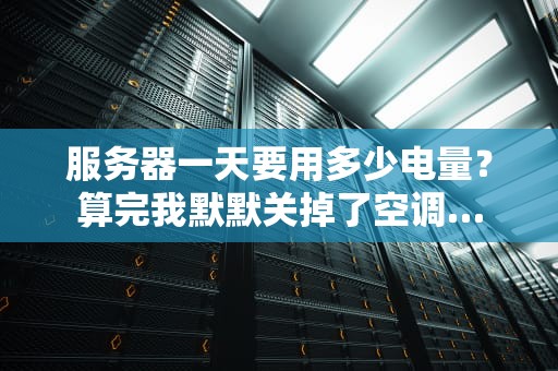 服务器一天要用多少电量？算完我默默关掉了空调…