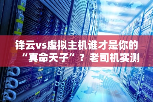 锋云vs虚拟主机谁才是你的“真命天子”？老司机实测对比！