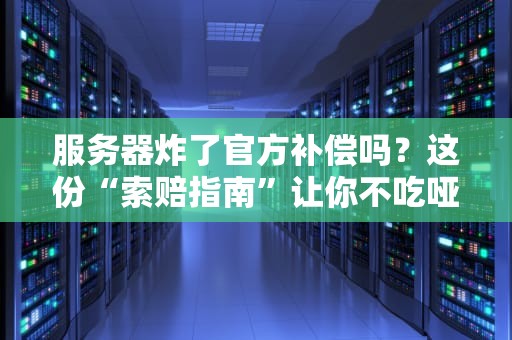 服务器炸了官方补偿吗？这份“索赔指南”让你不吃哑巴亏！