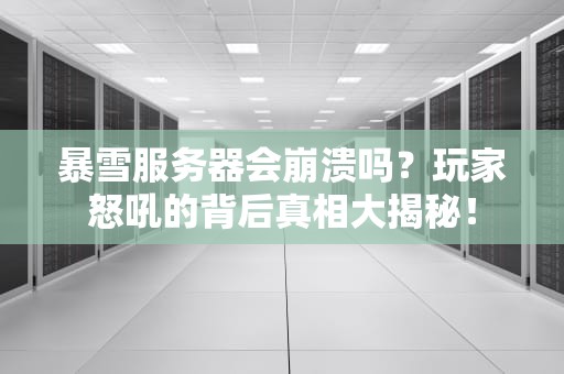 暴雪服务器会崩溃吗？玩家怒吼的背后真相大揭秘！