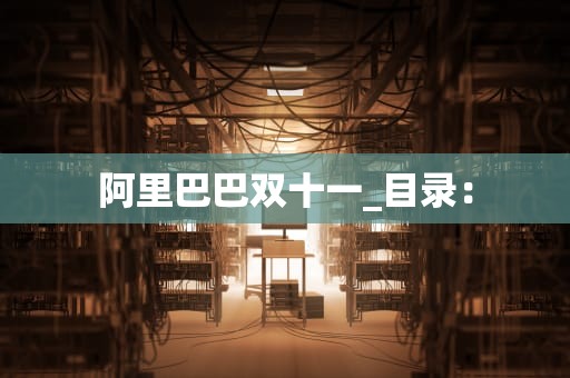 阿里巴巴双十一_目录：