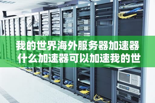 我的世界海外服务器加速器 什么加速器可以加速我的世界国际服