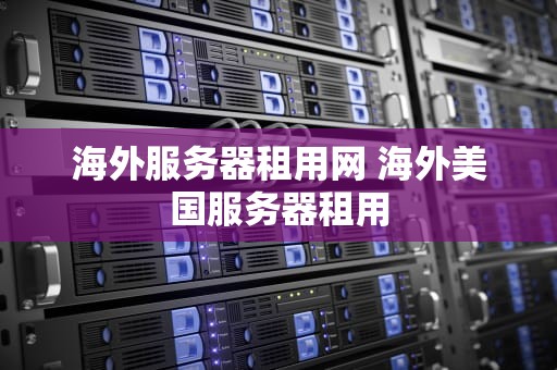 海外服务器租用网 海外美国服务器租用