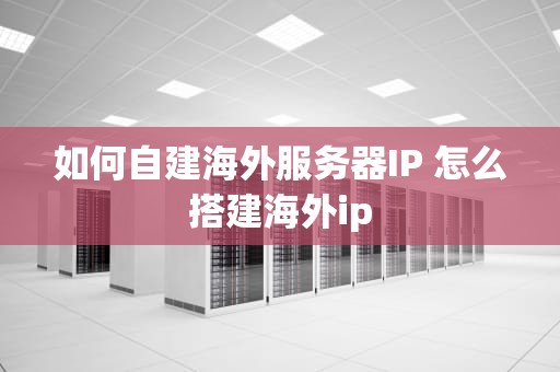 如何自建海外服务器IP 怎么搭建海外ip