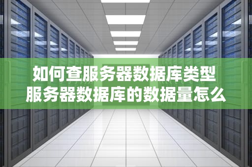 如何查服务器数据库类型 服务器数据库的数据量怎么查询