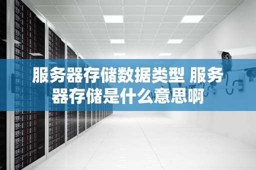 服务器存储数据类型 服务器存储是什么意思啊