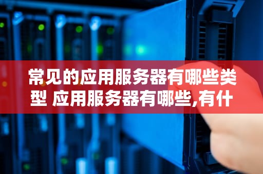 常见的应用服务器有哪些类型 应用服务器有哪些,有什么区别