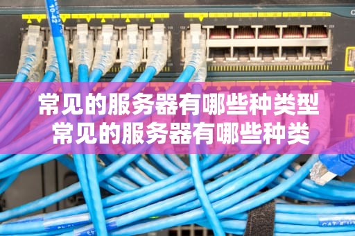 常见的服务器有哪些种类型 常见的服务器有哪些种类型图片