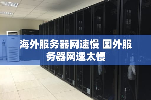 海外服务器网速慢 国外服务器网速太慢