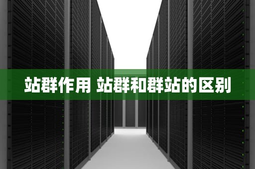 站群作用 站群和群站的区别