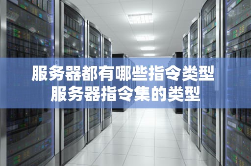 服务器都有哪些指令类型 服务器指令集的类型