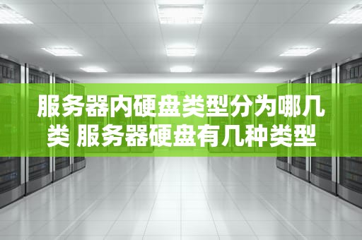 服务器内硬盘类型分为哪几类 服务器硬盘有几种类型
