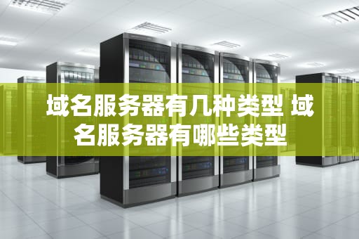 域名服务器有几种类型 域名服务器有哪些类型