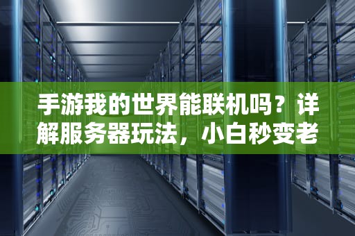手游我的世界能联机吗？详解服务器玩法，小白秒变老司机！