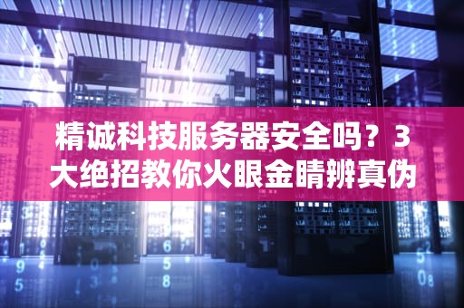 精诚科技服务器安全吗？3大绝招教你火眼金睛辨真伪！