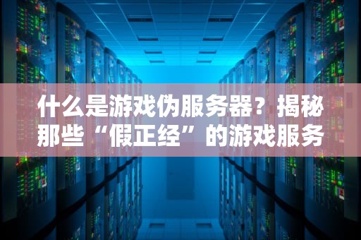 什么是游戏伪服务器？揭秘那些“假正经”的游戏服务器！