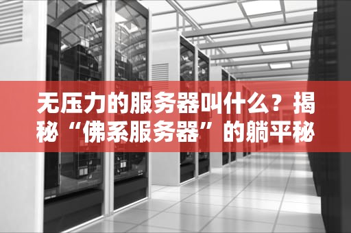 无压力的服务器叫什么？揭秘“佛系服务器”的躺平秘诀！