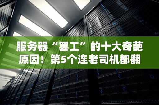 服务器“罢工”的十大奇葩原因！第5个连老司机都翻车