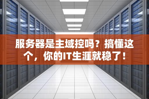 服务器是主域控吗？搞懂这个，你的IT生涯就稳了！