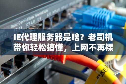 IE代理服务器是啥？老司机带你轻松搞懂，上网不再裸奔！