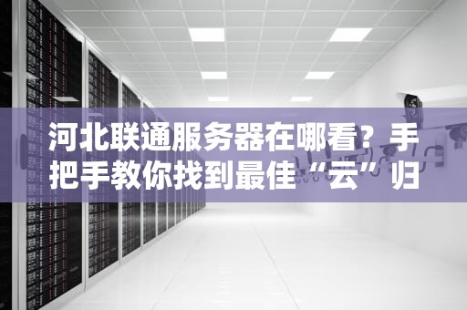 河北联通服务器在哪看？手把手教你找到最佳“云”归宿！