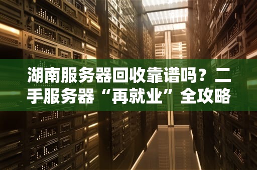湖南服务器回收靠谱吗？二手服务器“再就业”全攻略！