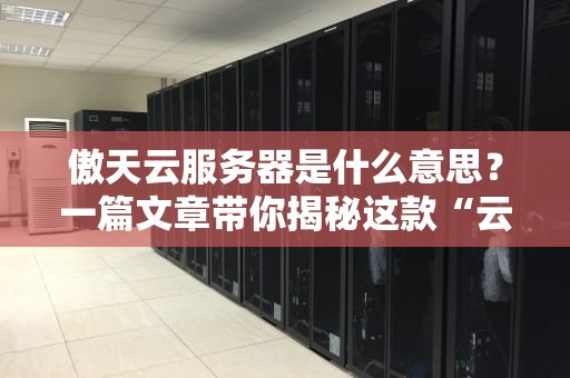 傲天云服务器是什么意思？一篇文章带你揭秘这款“云上超跑”的硬核实力！