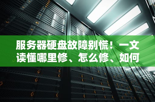 服务器硬盘故障别慌！一文读懂哪里修、怎么修、如何防（附专业测评建议）