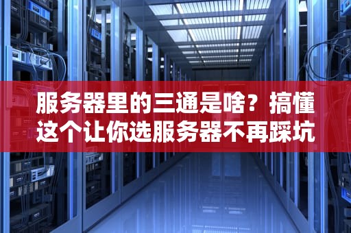 服务器里的三通是啥？搞懂这个让你选服务器不再踩坑！