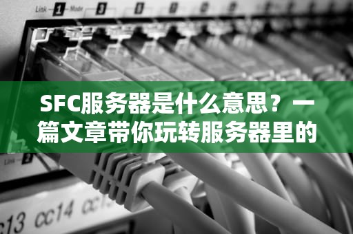 SFC服务器是什么意思？一篇文章带你玩转服务器里的闪电侠！
