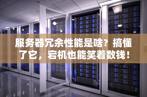 服务器冗余性能是啥？搞懂了它，宕机也能笑着数钱！
