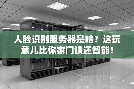 人脸识别服务器是啥？这玩意儿比你家门锁还智能！