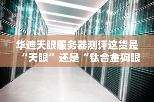 华迪天眼服务器测评这货是“天眼”还是“钛合金狗眼”？专业拆解+爆笑吐槽！
