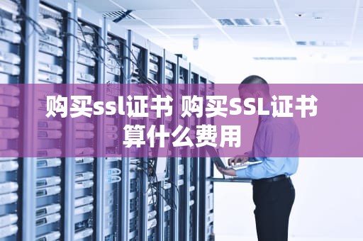 购买ssl证书 购买SSL证书算什么费用