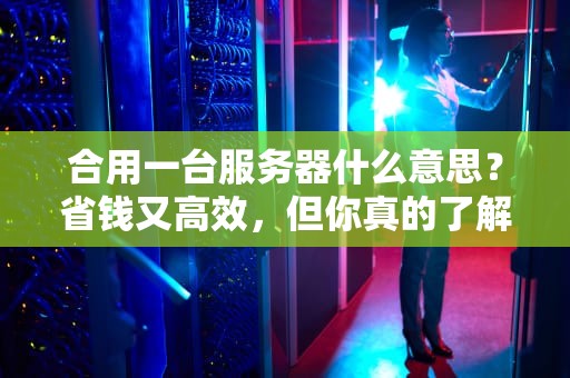 合用一台服务器什么意思？省钱又高效，但你真的了解吗？